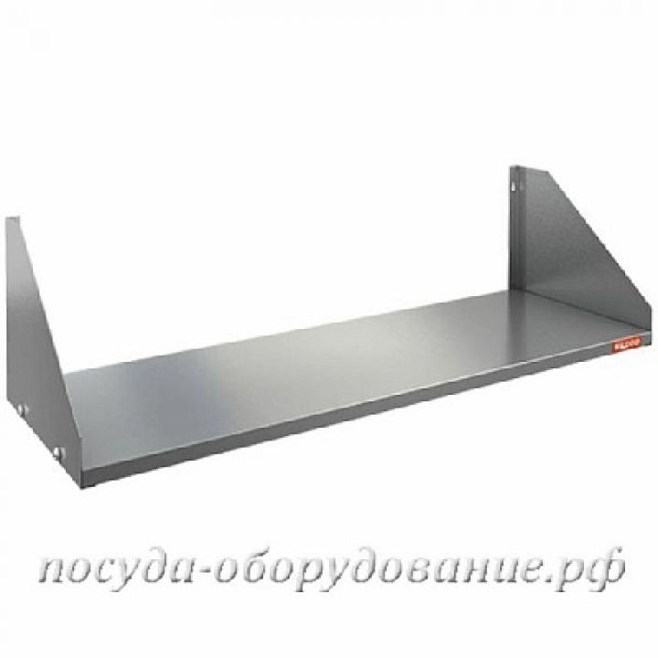 Полка нержавеющая настенная сплошная НПС-15/4   1500х400х300 мм