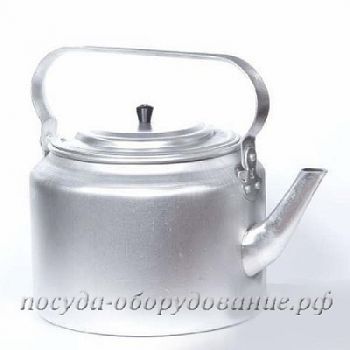 Чайник алюминиевый "Походный" 7л, д23см, h26см, металлическая крышка с пластмассовой ручкой-кнопкой