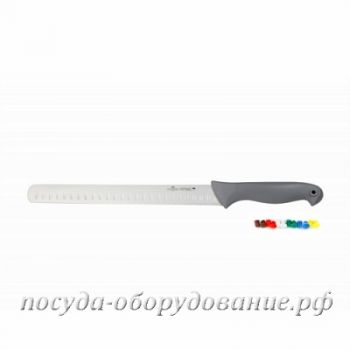 Нож/лопатка кондитерский 388мм с цветными вставками Colour Luxstahl WX-SL418