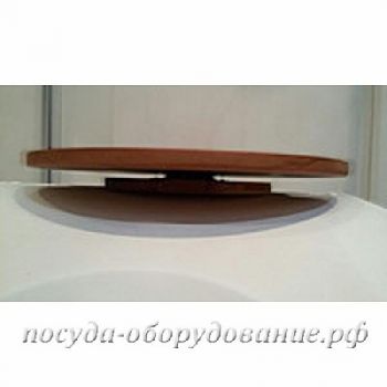 Подставка вращающаяся для торта деревянная бук (Диаметр верхнего круга: 360мм.)