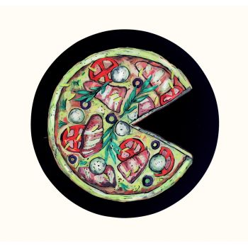 Доска меловая круглая «Пицца» D = 300 мм