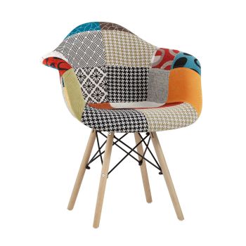 Кресло «Eames пэчворк» с жестким сиденьем