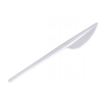 Нож одноразовый 165 мм 100 шт белый [ОП-142090]