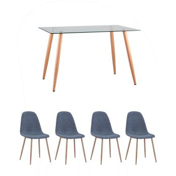 Обеденный комплект (1+4) стол + 4 стула
